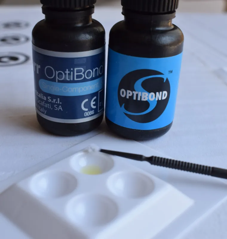 Dental bonding materials used for adhesive restorative care